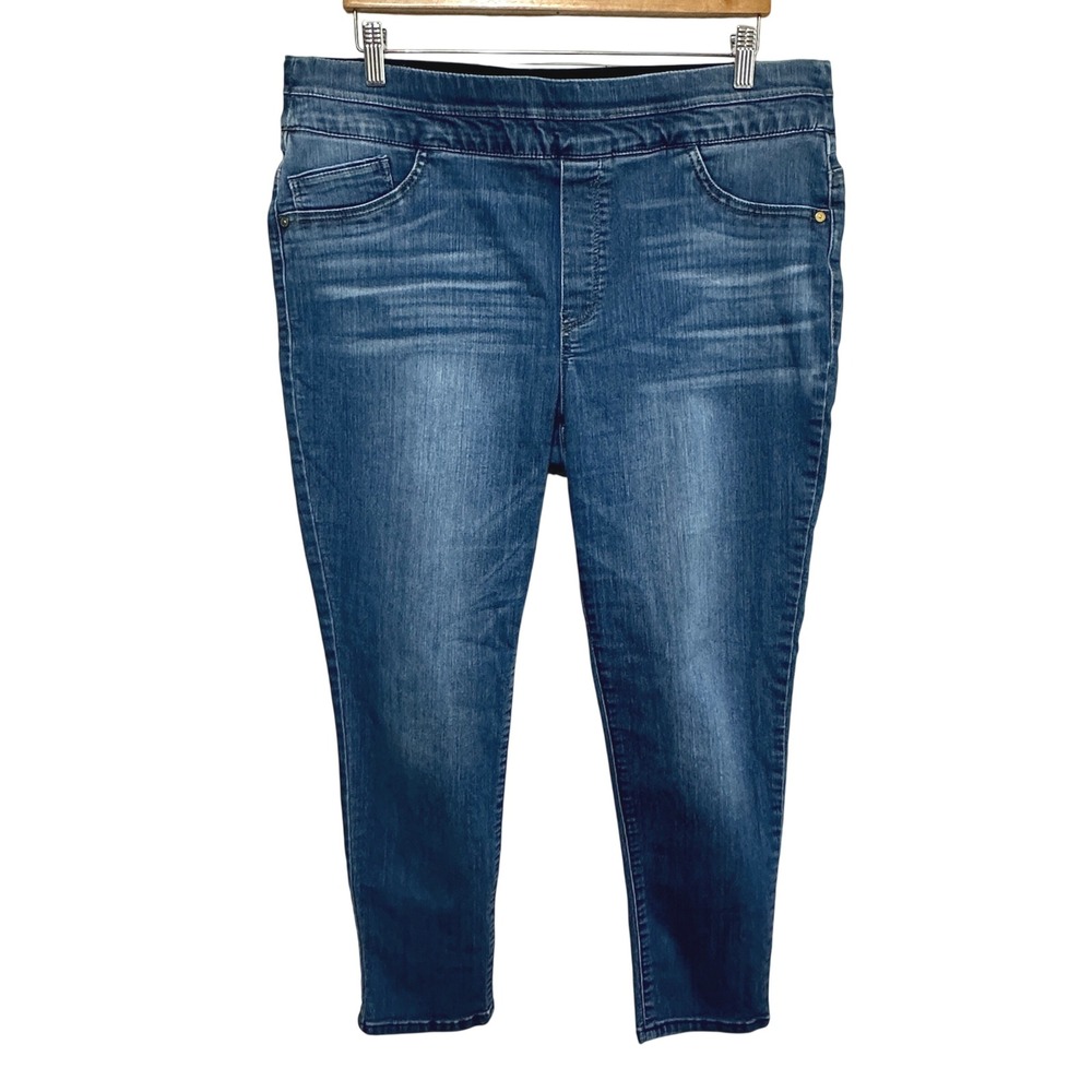 Democracy Ab Technology Jeans Womens 16 Plus Pull On Mid Rise Stretch Comfort